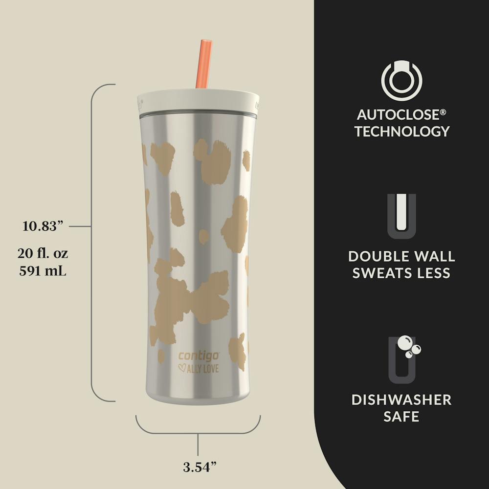 Contigo® x Ally Love Streeterville AUTOCLOSE® Shake & Go® Tumbler, 20oz - Violet