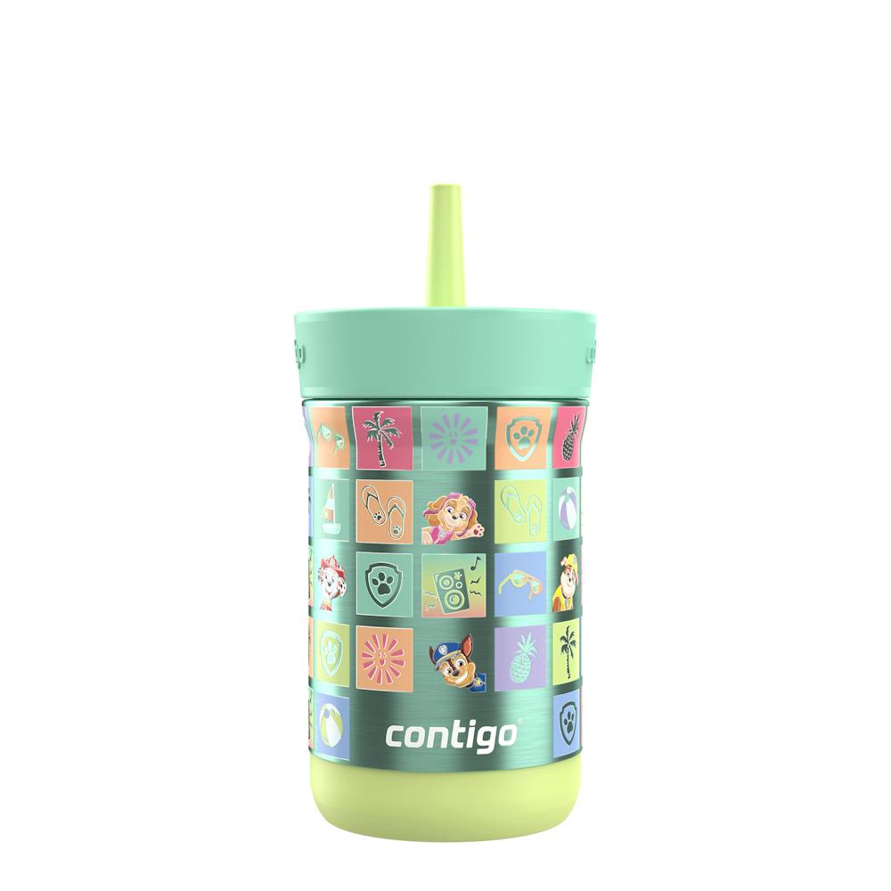 Contigo® Kids Leighton Spill-Proof Stainless Steel Tumbler with Straw, 12oz. U6 Beach Day