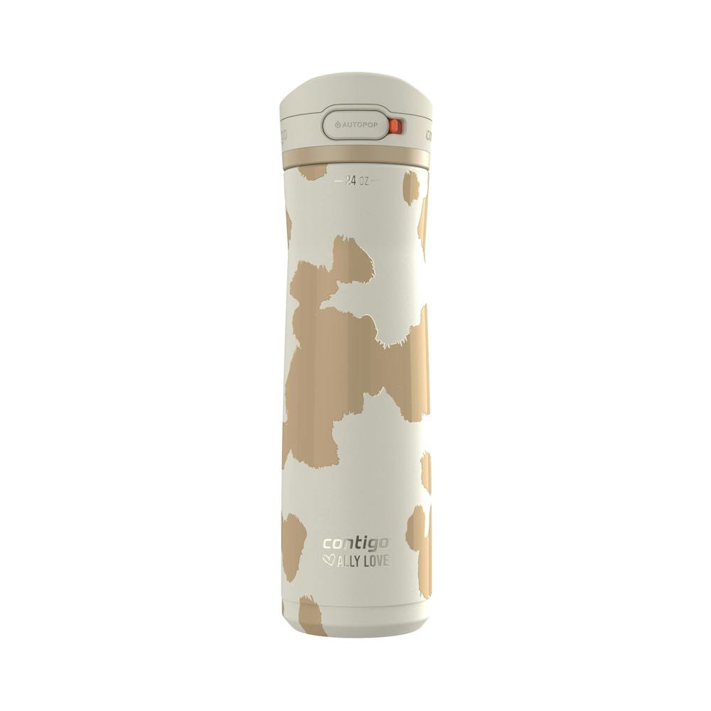 Contigo® x Ally Love Jackson Chill 2.0 Stainless Steel Water Bottle with AUTOPOP® Lid, 24oz R1 Oatmilk