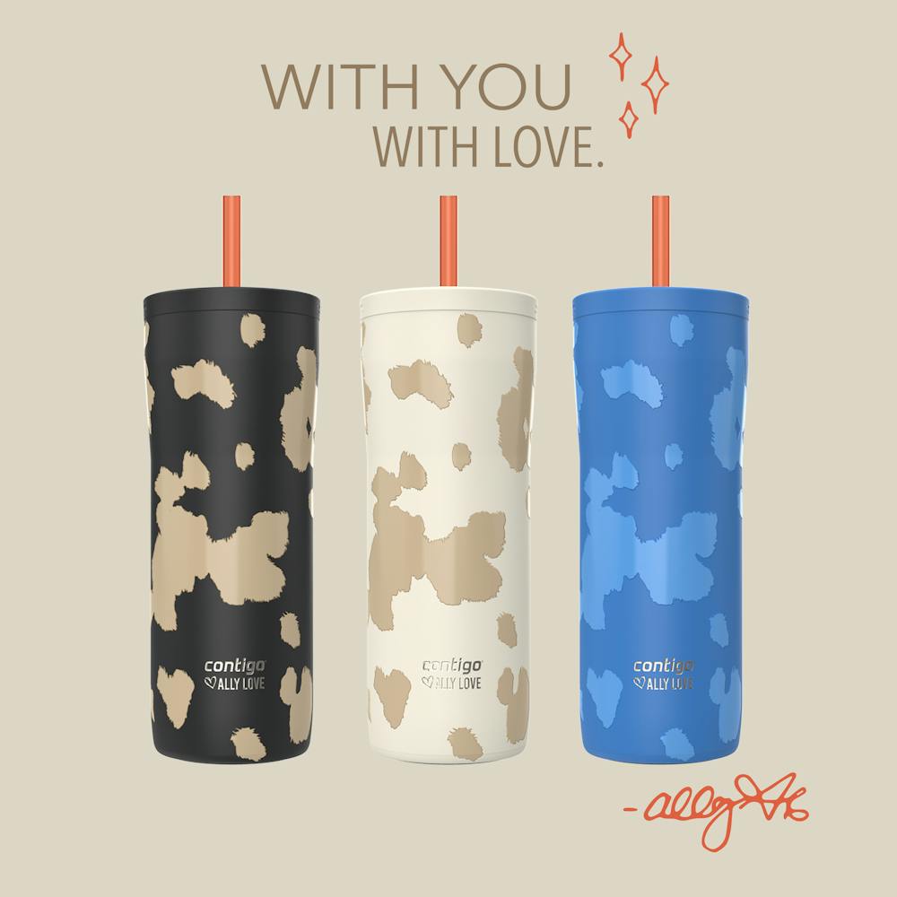 Contigo® x Ally Love Streeterville 2.0 Stainless Steel Tumbler with Straw, 24oz - Violet