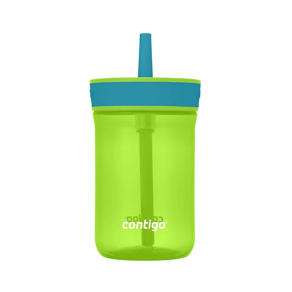 Kids Leighton Spill-Proof Tumbler with Straw, 14oz., 2-Pack D4 Cool Lime Juniper