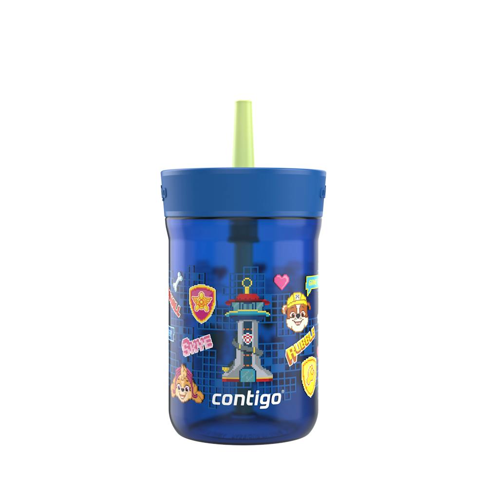 Kids Leighton Spill-Proof Tumbler with Straw, 14oz., 2-Pack D4 Power Pups Blue